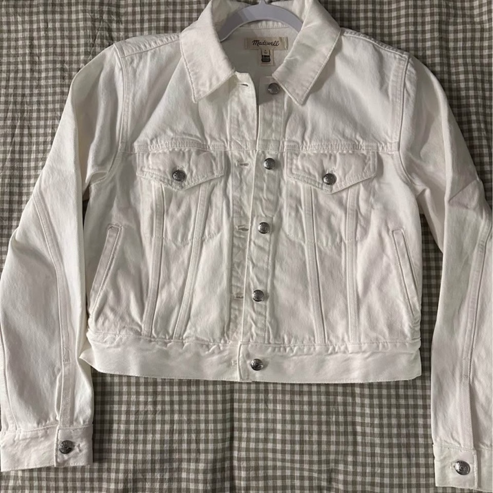 NWT - Madewell White Denim Jacket